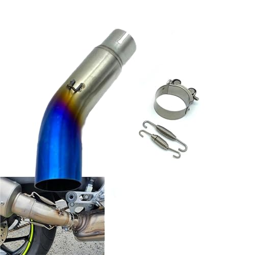 Silencieux échappement Suzuki GSR750 tube intermédiaire haute précision couleur turquoise