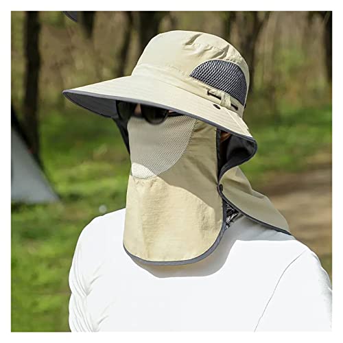 Chapeau anti-UV homme pour éviter les coups de soleil durant la pêche d'été