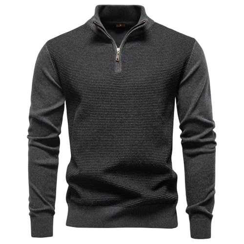 Pull col montant homme chic en coton pour un style business raffiné
