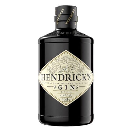 HENDRICKS Gin - Super Premium - Infused With Rose & Cucumber - Refreshingly Curious & Impeccably Smooth - Small Batch - Handcrafted In Scotland - Ultimate Gift - 41.4% ABV - 35cl