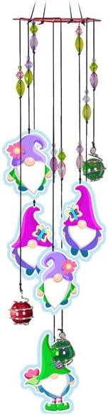 Spoontiques Gnome Wind Chime - Outdoor Garden Décor - Decorative Chimes for Yard, Garden, Backyard and Patio Decoration
