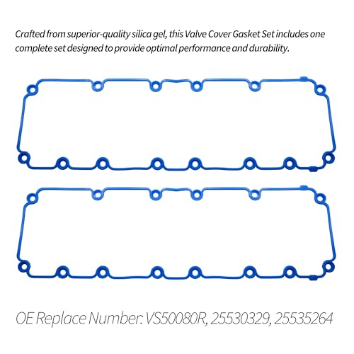 Image of HiSport VS50481R Valve Cover Gasket Set - Compatible with Ford Crown Victoria E-150 E-250 E-350 F-150 F-250 F-350 Mustang Lincoln Navigator Mercury Grand Marquis 1996-2004 - Replaces F6AZ6584DA