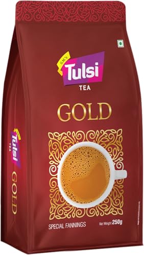 Image of Tulsi Gold Tea Special Fannings 250G | Premium Chai | Assam Tea Leaves | Kadak & Aromatic Blend for Quality Chai Lovers