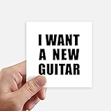 Tamaño: 10 cm x 10 cm DIYthinker Quiero un Ordenador portátil Nueva Guitarra Square Stickers 10cm Wall Decal Maleta Motobike 8pcs 10cm x 10cm