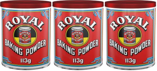Royal Baking Powder, Levadura en Polvo para Horno, Bote 113 g (Paquete de 3)
