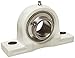 Hub City PB251CTWX1-7/16 Pillow Block Mounted Bearing, Normal Duty, High Shaft Height, Relube, Setscrew Locking Collar, Wide Inner Race, Composite Housing, Stainless Insert, 1-7/16" Bore, 1.94" Length Through Bore, 1.875" Base To Height