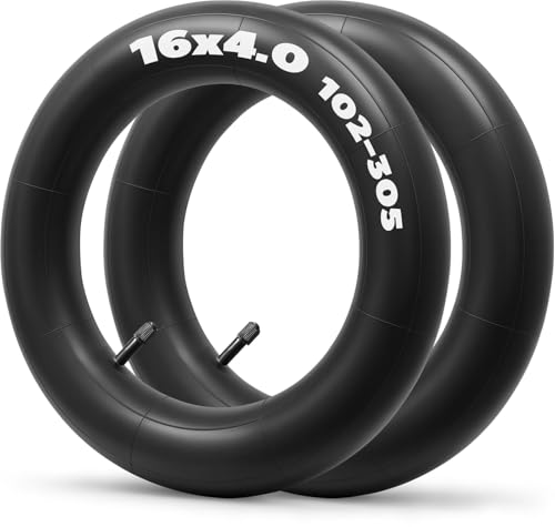 2 Pack 16x4.0 Fat E-Bike Inner Tube with Schrader Valve