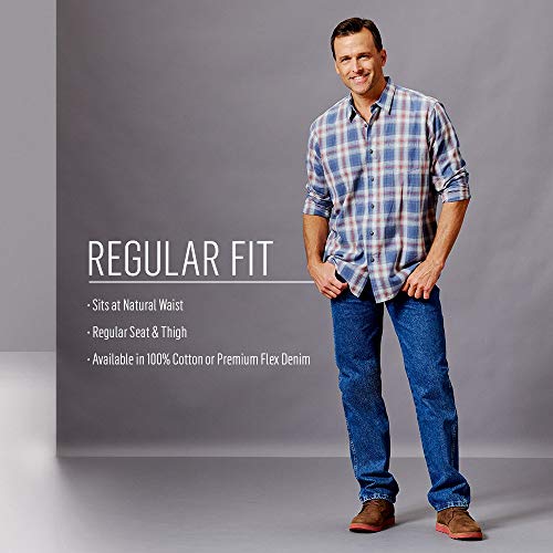 Wrangler Authentics Men's Classic 5-Pocket Regular Fit Jean, Twilight Flex, 38W x 30L