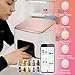agreilduite Nail Printer Nail Art Machine, Portable 3D Digital Printer for Nail Art, DIY Nail Printer Control Through Mobile App with Design Gallery,10s Fast Printing, Pro kit (with Nail Polish)