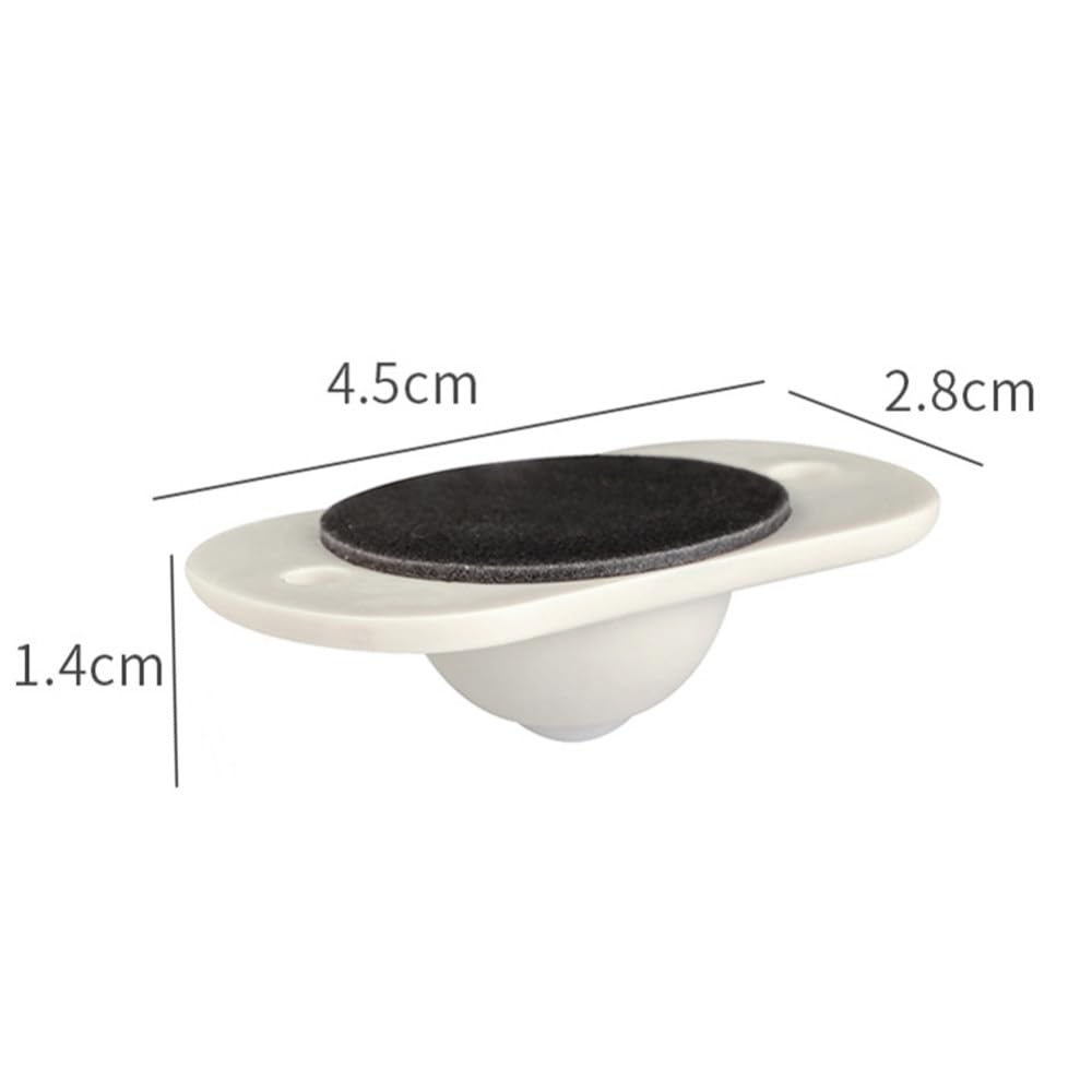 12-100 Stück Räder für Möbel, Edelstahlrolle, selbstklebende Möbelrolle, Zuhause, stark tragendes Universalrad, 100 Räder, 45 x 28 x 14 mm