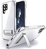 ✅[Diseño de Soporte Único] el soporte está hecho de un metal pulido con una base de plástico que es estable y ligera. Los bordes curvados e impecables mejoran la ergonomía y el agarre. Cuenta tanto con una posición vertical como horizontal para su uso en múltiples ángulos, perfecto para Face-Timing, ver videos y leer.