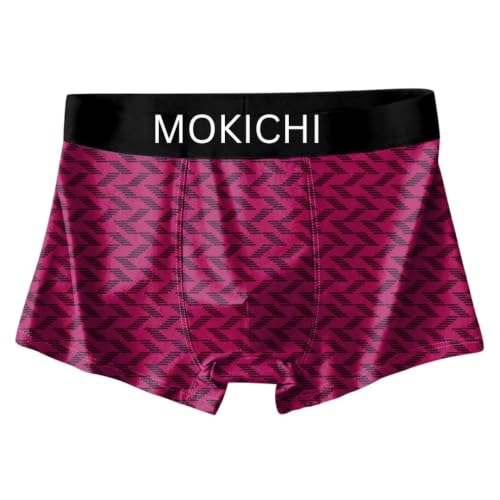 Image of Men's Premium Microfiber Boxer Briefs for Men | Ultra Soft, Breathable & Stretchable Trunks | Moisture Wicking Innerwear | Comfortable Elastic Waistband | Printed Underwear