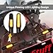Kinstecks 4PCS Motorcycle Indicators Flowing Turn Signal Lights Motorbike Turning Indicators Daytime Running Lights Brake Lights 12V 13LED for Motorcycle Motorbike-Smoked Shell