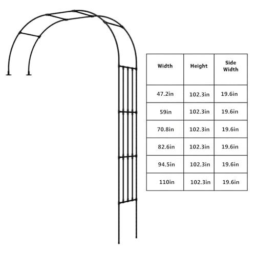 Treillis de fleurs extérieur de 110in avec structure stable pour vigne - 6