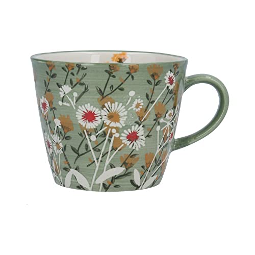 Image of Gisela Graham Wild Daisy Mug (Green)