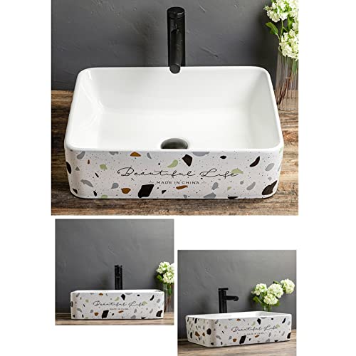 Lavabo rectangular pequeño para renovar baños estrechos sin cambiar encimera 4