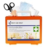 First Aid Only Trousse de premiers secours DIN 13157 avec support mural | Trousse de premiers secours compacte pour les entreprises et les ménages, conforme à la norme DIN 13157:2021 | P-10020