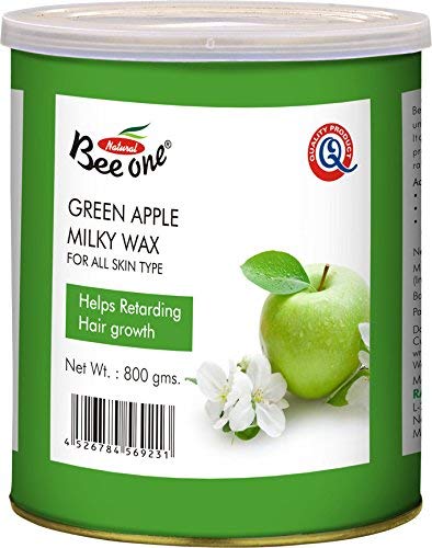 BEE ONEGreen Apple Milky Wax For All Skin Type - 800 Gm