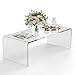 Tangkula Glass Coffee Table, 42.5