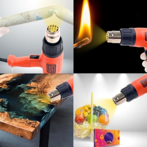 Image of SMART PACK Heat Gun for Shrink Wrapping, Drying Paint Coats, Remelting Adhesives, Candle Making | Dual Temperature Controller | High Speed Heat Shrink | Hot Air Gun and Bolts | SPS 750 Pack of 1