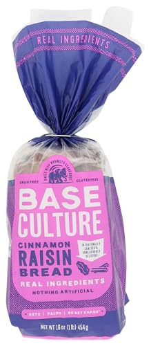 BASE CULTURE Cinnamon Raisin Bread, 16 OZ