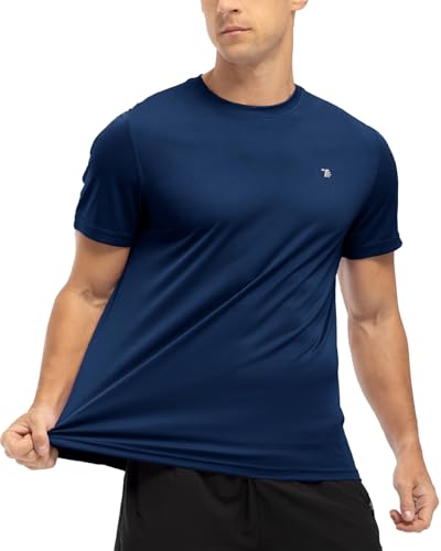 BGOWATU Men's UPF 50+ Short Sleeve Swim Shirts Quick Dry Sun Protection Rash Guard Fishing Athletic T-Shirt3