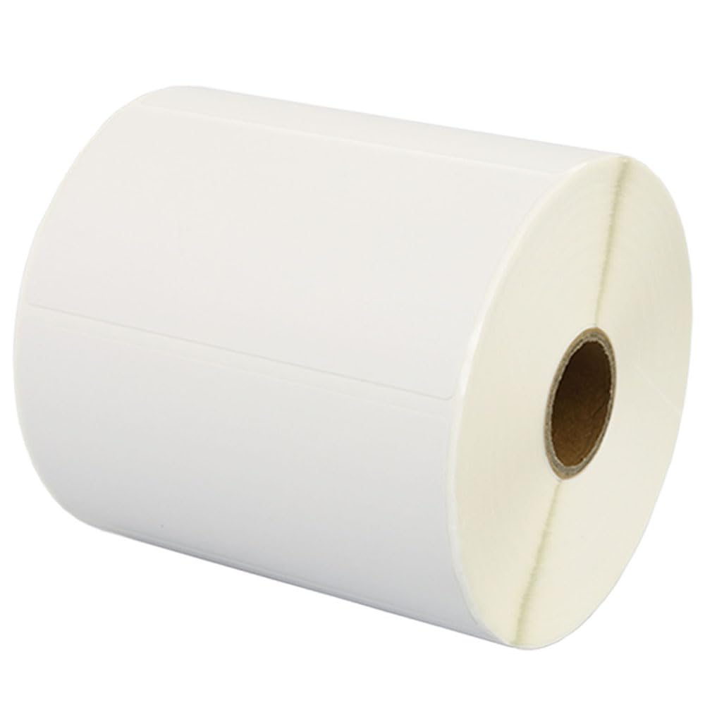 Printing Pleasure 5 x Zebra 100mm x 150mm ThermoEtiketten Rolle mit 500 Etiketten, Thermodirekt