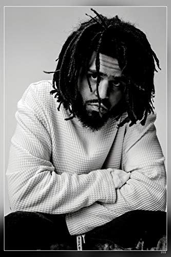 MOTIVATION4U J. Cole, Jermaine Lamarr Cole, un rapero estadounidense, cantante, compositor y productor discográfico de 12 x 18 pulgadas