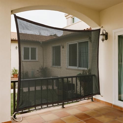 Image of winemana Black Shade Cloth 40%, 5x8 FT Mesh Tarp - Garden Shade for Greenhouse, Patio, Vegetables, Plants Cover and Chicken Coops, Sun Shade Net for Outdoor Protection with Reinforced Grommets