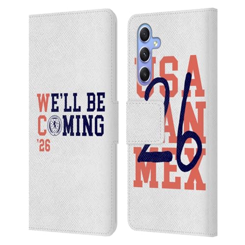 Coque portefeuille Samsung Galaxy A34 5G Écosse en Cuir Synthétique aux Finitions Soignées