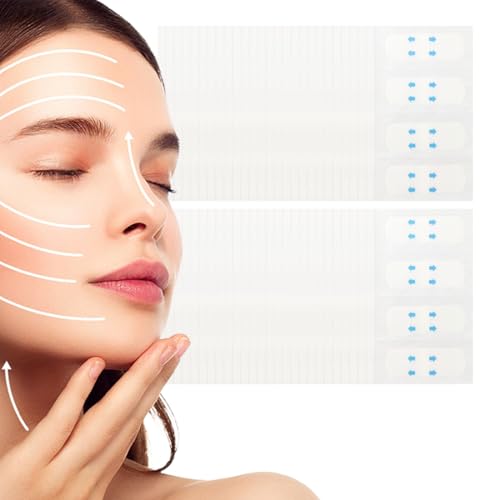 UEAVOID Pack of 120 Facelift Stickers for Women, Invisible Tape for V-Shape Face, Lift Face Stickers, Hiding Face Wrinkles, Lifting Saggy Skin, Makeup Tools