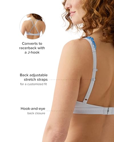 Image of Wacoal Women's Embrace Lace Lightly Lined Wire Free Mid Coverage Bralette, 852191
