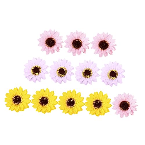 SHERCHPRY 12 Piezas Caja De De La Cabeza Suministros De Floristería De Flores Jabones Perfumados De Flores Girasol Decorativo Jabón De Girasol Flor De Jabón