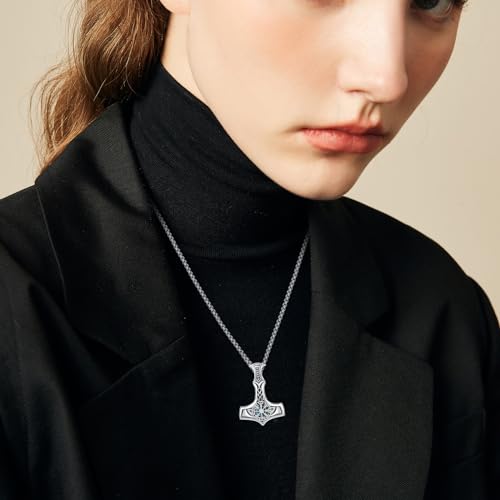 Collar celta de plata 925 con colgante cruz y daga Collar celta de plata 925 con colgante cruz y daga