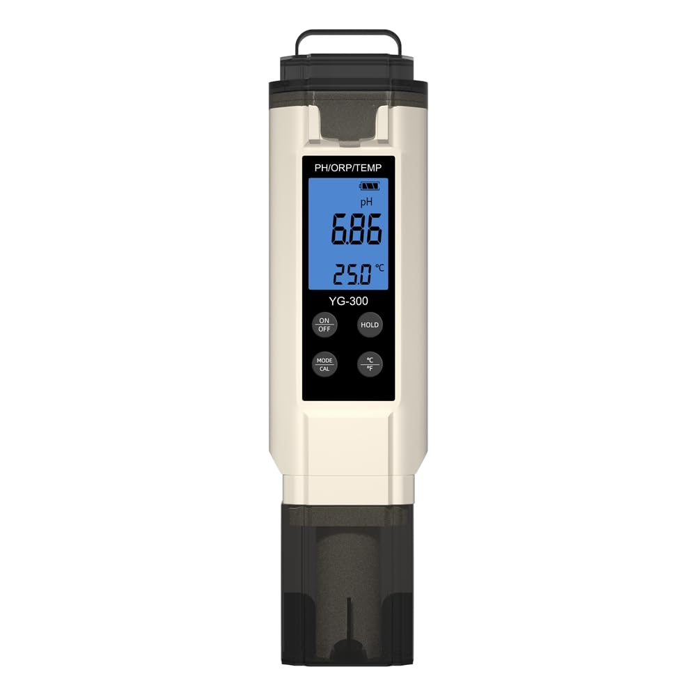 Littimoon -300 Temp Meter Water Tester PH ORP Temperature Testing Tool Aquarium Pool Hydroponics Drinking Water Quality Detection Device Detector