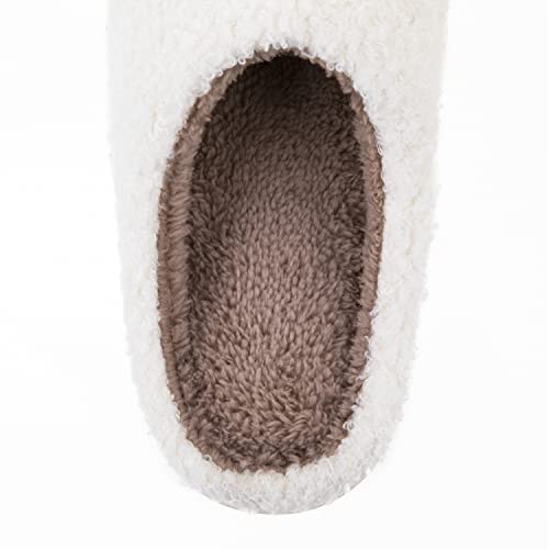 Smile Face Slippers – Preppy, Warm, Fluffy, Womens Slippers – Cozy Memory Foam Slipper for Home, Bathroom, Hotel – Sizes US 5-104