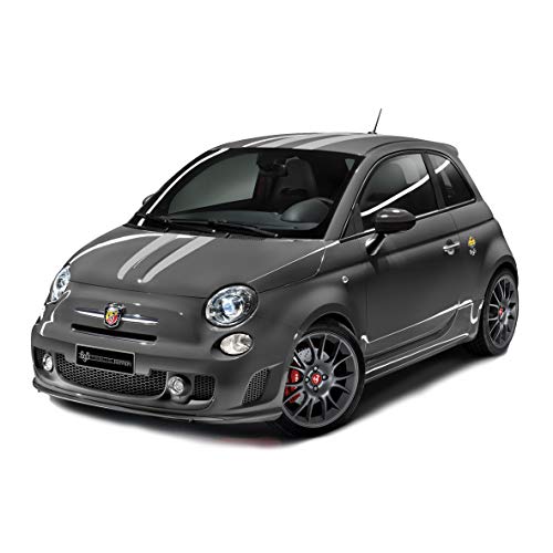 Tiras Adhesivas Abarth Tributo | por Fiat 500, Abarth 500, Abarth 595, Abarth 695 | Pegatinas anti-burbujas | Mate o brillante (Gris mate)