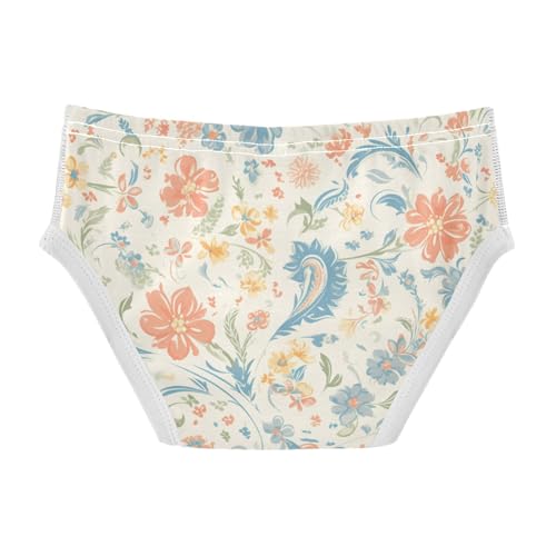 KLL Paisley Floral Damask Pattern Toddler Boy Comfort Briefs Underwear Breathable Children Panties2