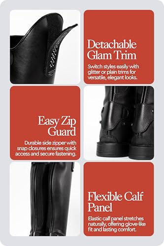 Image of HORZE Verona Tall Field Womens Equestrian Boots, Tall English Riding Boots