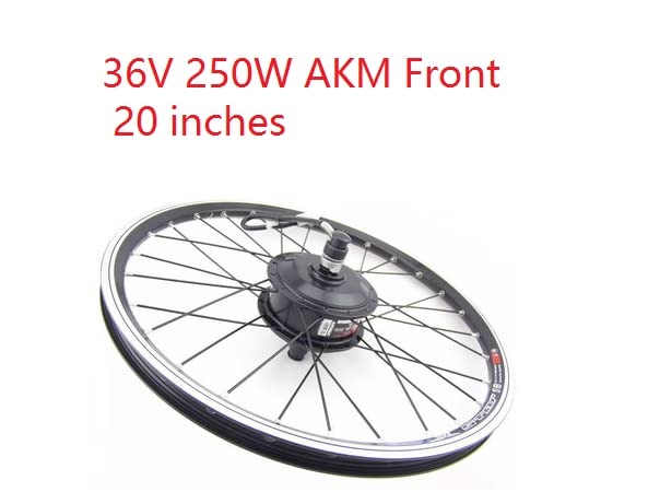 AKM-36V250W Hub Motor installed in a 20-inch wheel