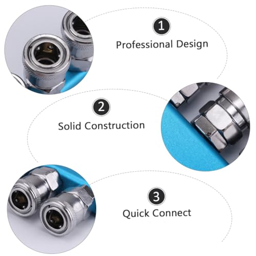Conector rápido anticorrosión que protege mangueras de compresor 5