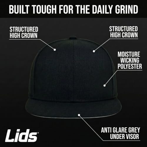 Image of Lids Blank Premium Full Court w /Colored Under Visor Fitted Cap
