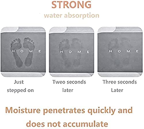 Image of Soft Silicone Super Absorbent (40x60) Bath Mat Anti Skid Quick Drying Bathroom & Water Absorbent Carpets Kitchen Entrance Door Mats++-(Multi Color) (Pack of(3))