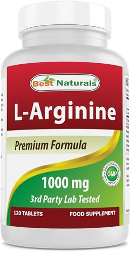 Best Naturals L-Arginine 1000 mg 120 Tablets