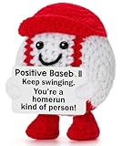 BuiltFit Baseball Gifts for Teen Boys - Positive Crochet Baseball Gift for Men Him College Student, Inspirational Support Birthday Graduation Gift for Son Nephew Brother Kids