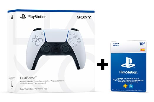 Playstation Sony 5 - Mando inalámbrico DualSense + 10 Store Tarjeta Regalo | PSN Cuenta española [Código por correo]