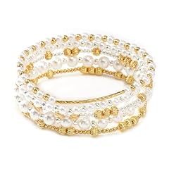 5pcs-pearl gold silver