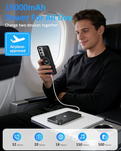 Funda con batería para Samsung Galaxy S25 Plus S24 Plus recargable de gran capacidad 3