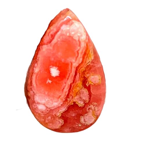 Rhodochrosite naturelle cabochon poire 27x17mm pour réparer ou personnaliser un bijou
