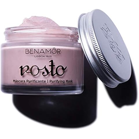 Máscara facial purificadora Benamôr con arcilla blanca y rosa y extracto de rosa orgánica Cover
